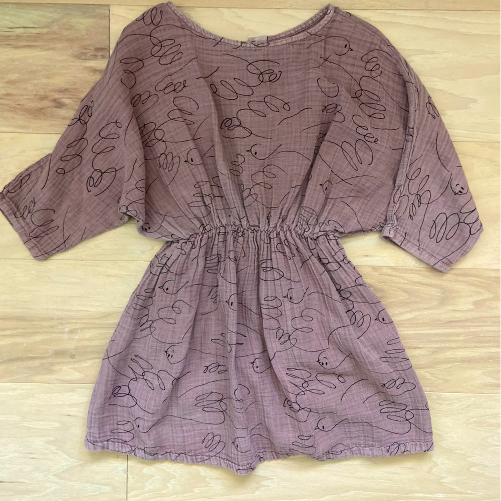 Bono Chose cotton gauze dove dress 4/5y